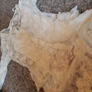 White lace dress small/medium